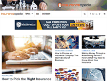 Tablet Screenshot of insuranceopedia.com